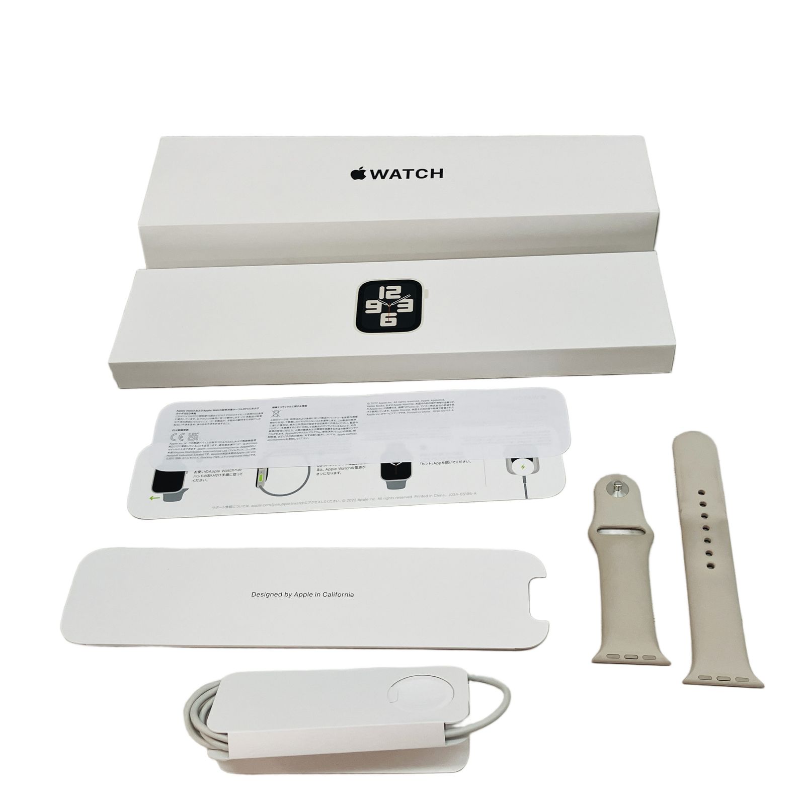 Apple Watch SE MNJP 3 J A 第2世代 40 mm GPSモデル スターライトスポーツバンド バッテリー容量80 アップルウォッチ