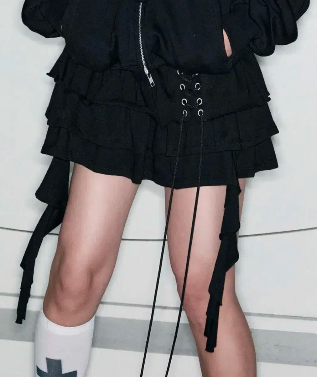 NOTHING ティアード フリル スウェット スカート