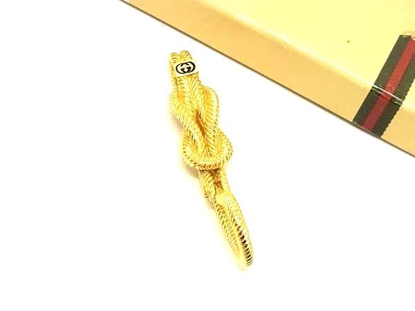 GUCCI グッチ ヴィンテージ インターロッキングG ロープデザイン キーホルダー キーリング チャーム FU 5389