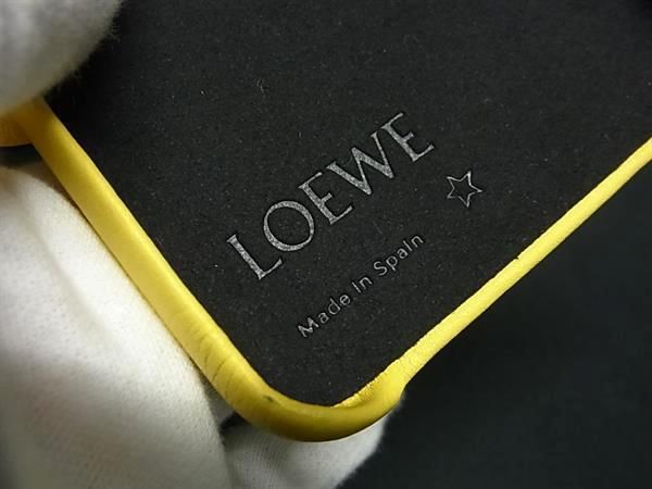 □美品□ LOEWE ロエベ アナグラム レザー ゾウモチーフ iPhone
