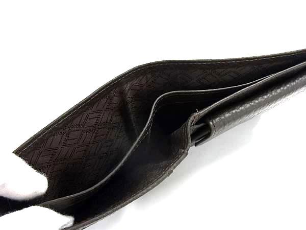 □極美品□ dunhill ダンヒル レザー×キャンバス 二つ折り 財布
