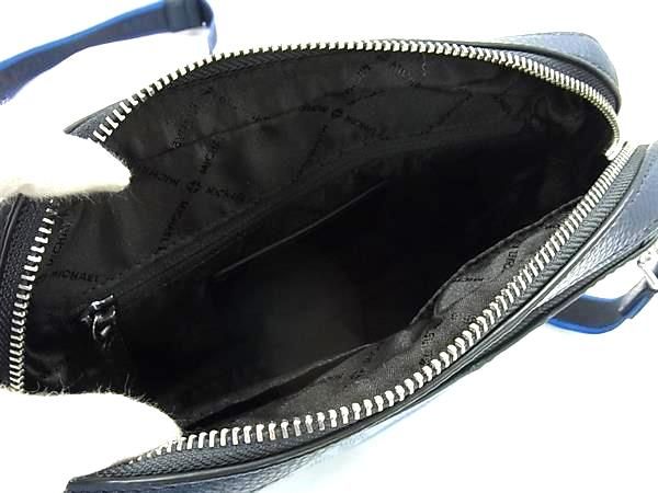 ■極美品■ MICHAEL KORS マイケルコース PVC ワンハンドル クロスボディ ショルダーバッグ 斜め掛け メンズ ブルー系 FU6841 □極美品□ MICHAEL KORS マイケルコース PVC ワンハンドル クロス