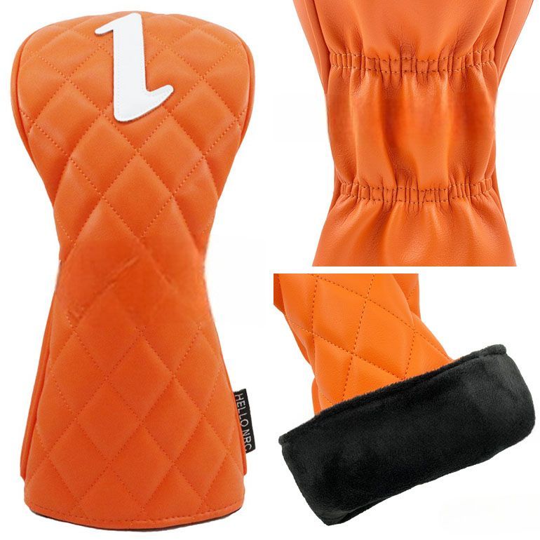 ゴルフヘッドカバー ４点セット BLENDED オレンジ 1W FW UT 新品 新品 ゴルフクラブをしっかり守ってくれるヘッドカバー4Pセット