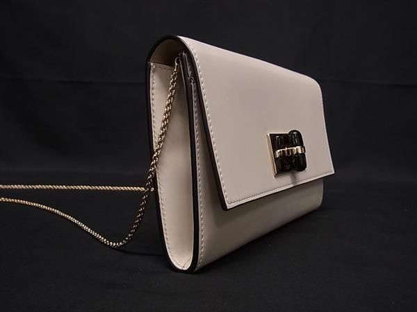 GIORGIO ARMANI ジョルジオアルマーニ レザー クロスボディ ショルダーバッグ 斜め掛け ベージュ系×ゴールド系 FU 6809