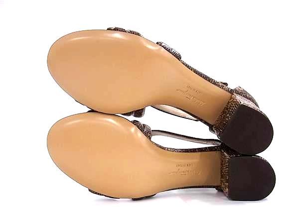 □極美品□ Salvatore Ferragamo フェラガモ PVC オープントゥ ヒール