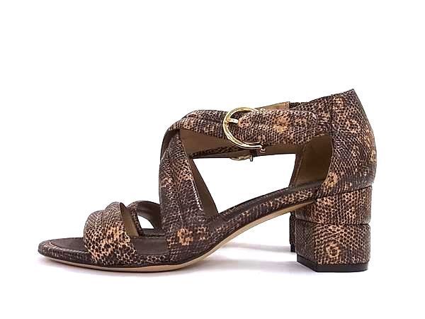□極美品□ Salvatore Ferragamo フェラガモ PVC オープントゥ ヒール