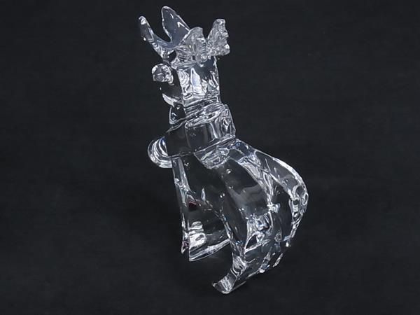 □新品同様□ Baccarat バカラ クリスタルガラス トナカイ フィギュ