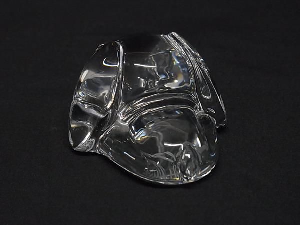 Baccarat バカラ クリスタルガラス 伊藤園 お茶犬 フィギュリン オブジェ 置物 インテリア クリア BT 0181