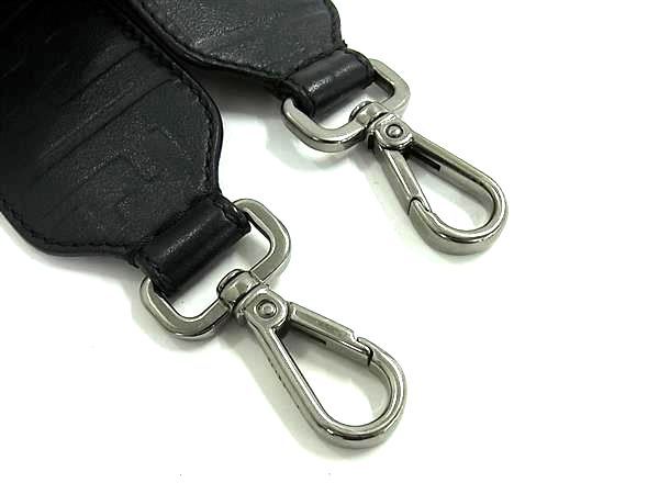 □新品同様□ FENDI フェンディ ズッカ柄 ストラップ ユー ミニ レザー