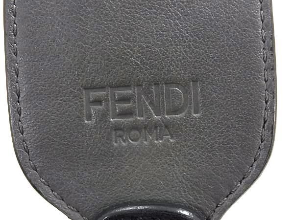 □新品同様□ FENDI フェンディ ズッカ柄 ストラップ ユー ミニ レザー