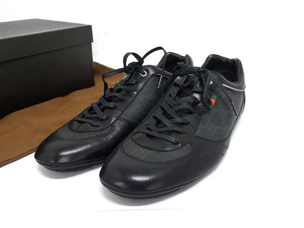 □極美品□ GUCCI グッチ GG柄 PVC×レザー スニーカー 表記サイズ 8 □極美品□ GUCCI グッチ GG柄 PVC×レザー スニーカー 表記サイズ 8