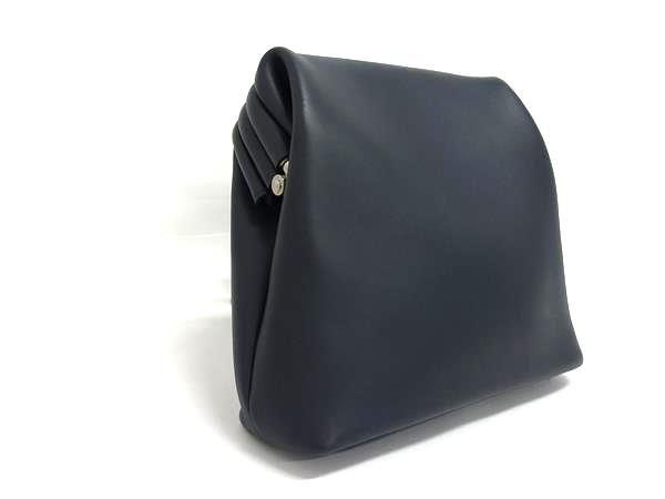 ■極美品■ OSOI オソイ レザー ショルダーバッグ 肩掛け レディース ネイビー系 FU7752 □極美品□ OSOI オソイ レザー ショルダーバッグ 肩掛け レディース