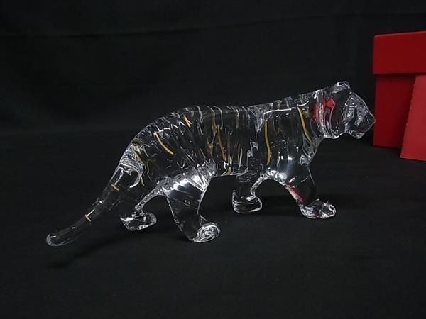 □新品同様□ Baccarat バカラ 寅 干支 クリスタルガラス オブジェ