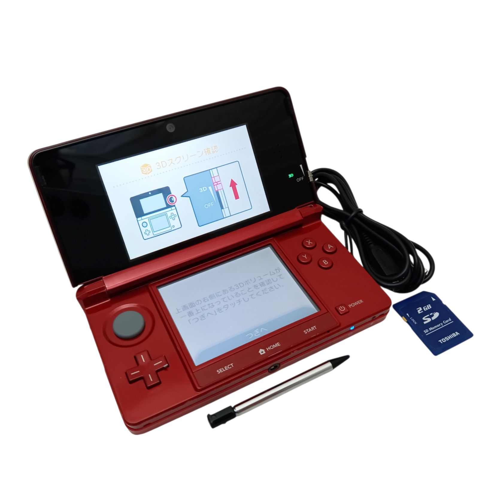 メンテナンス済 完全動作品 あり ニンテンドー3 DS フ レッド 管42