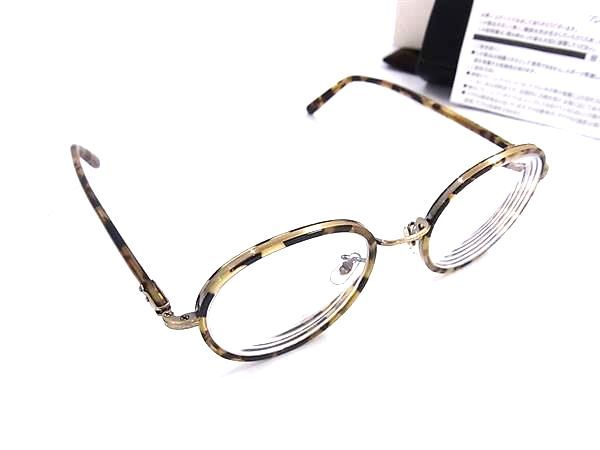 EYEVAN アイヴァン E-0501 DTB AG 48 22-145 べっ甲調 度入り メガネ 眼鏡 ブラウン系 FU 5366