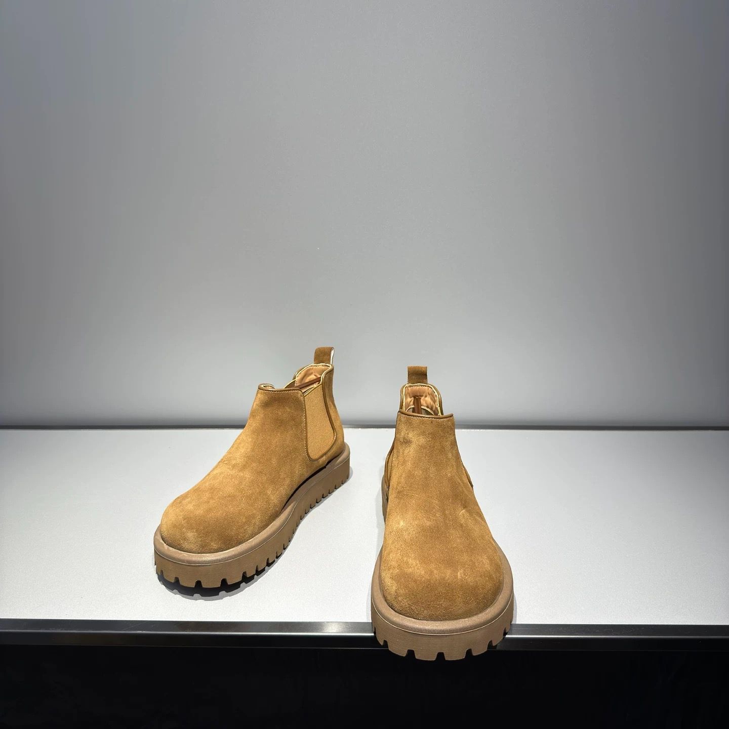 h 秋冬 メンズ 大頭 マーティンブーツ 本革 反毛牛革 加绒 裏起毛 厚底 4 cmスタイルアップ ワークブーツ ショートブーツ シンプル＆ファッション