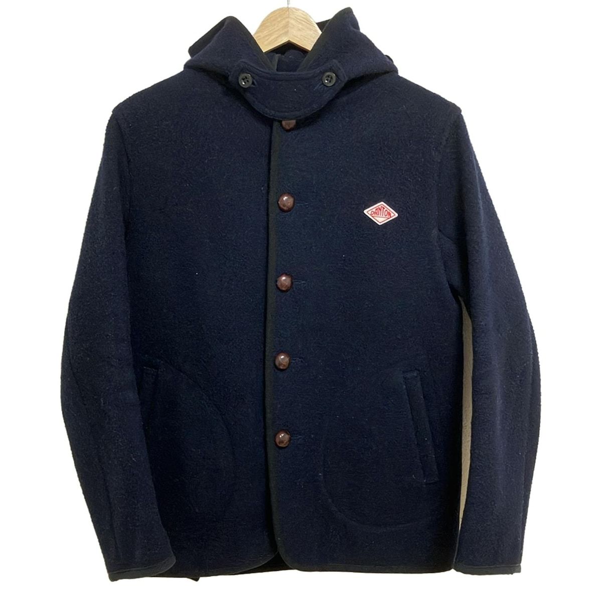 DANTON(ダントン) コート サイズ38 M レディース - ネイビー×黒 長袖