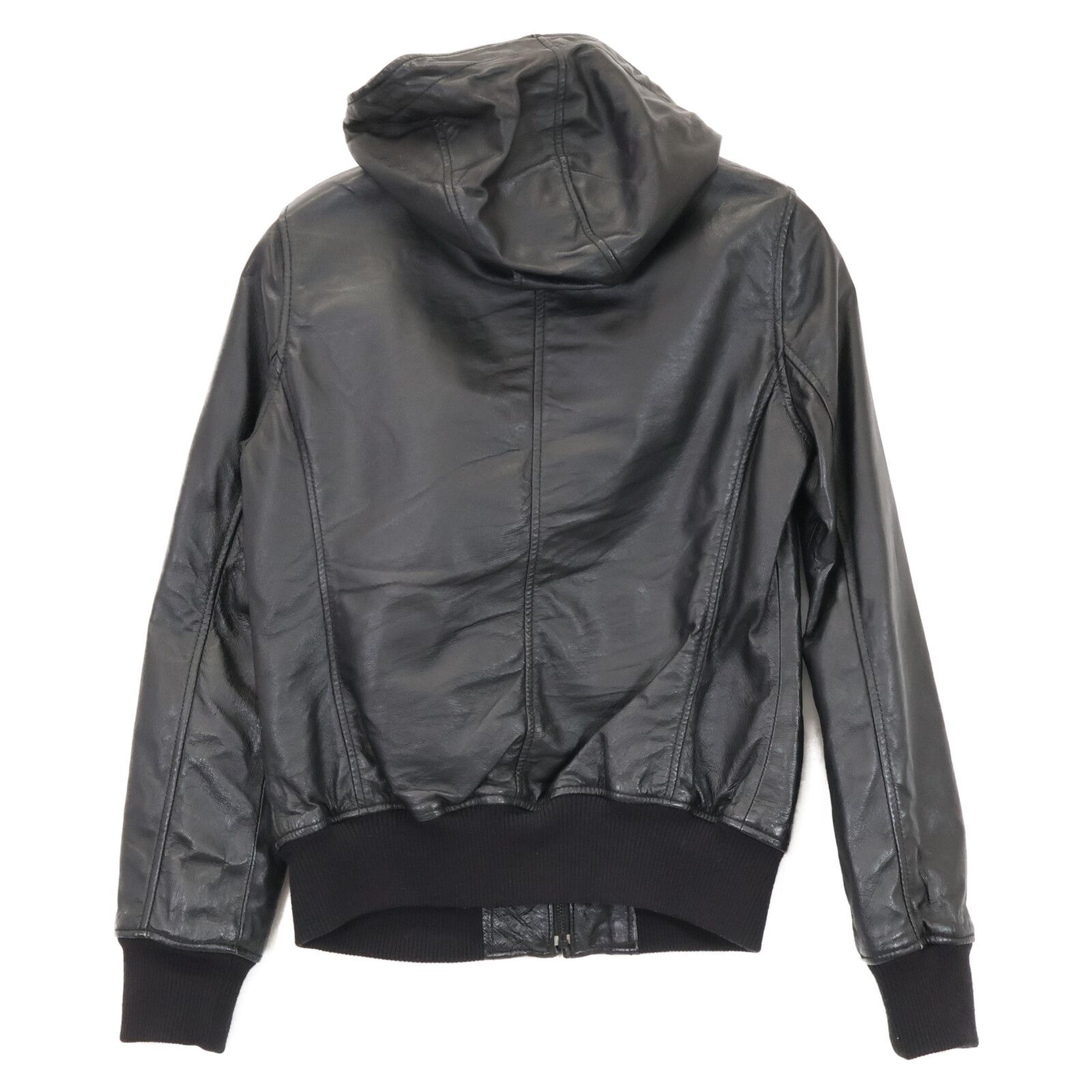 HYSTERIC GLAMOUR / レザージャケット・ブルゾン/FREE/レザー/BLK/2LB-7040 HYSTERIC GLAMOUR ヒステリックグラマー 2LBｰ7040 ﾌﾞﾗｯｸ ﾋﾟｯｸﾞﾚｻﾞｰ