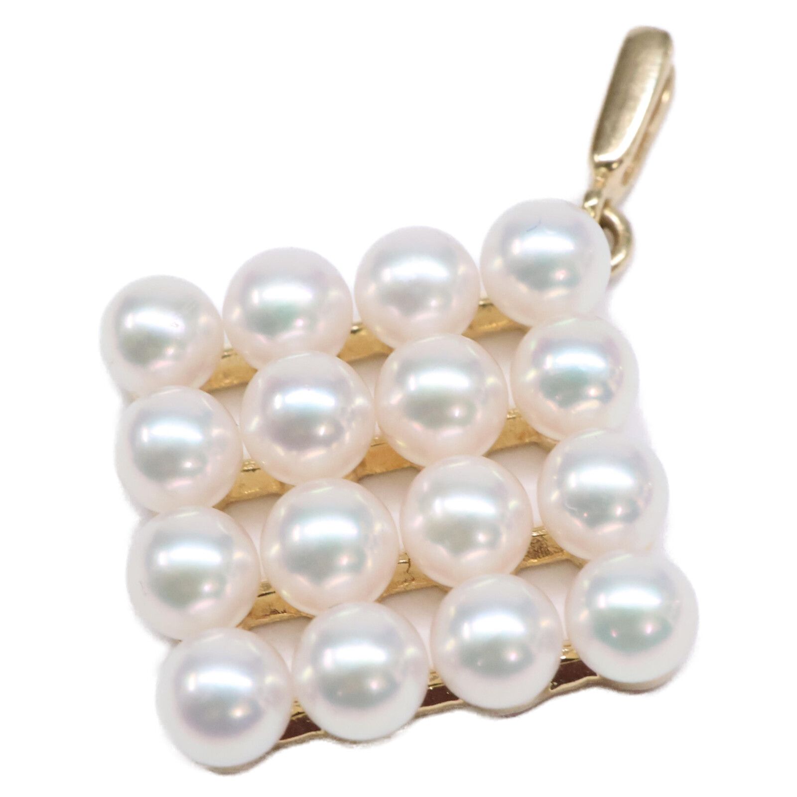 ミキモト K 14 ベビーパール スクエアトップ