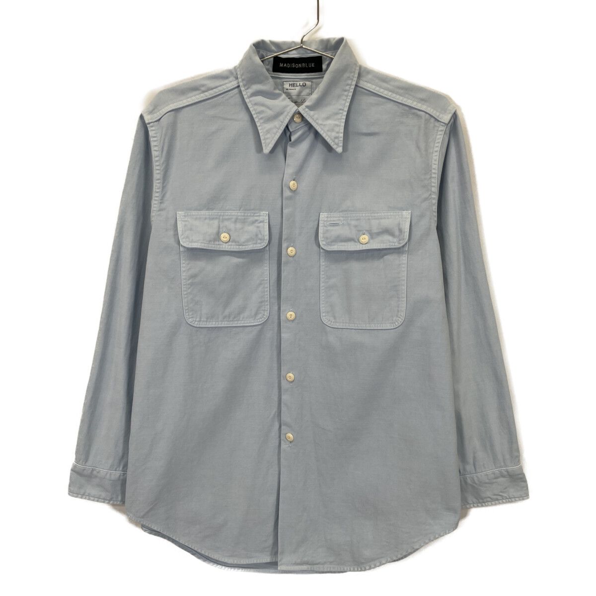 MADISON BLUE マディソンブルー MB211-5002 ﾌﾞﾙｰ ﾊﾝﾌﾟﾄﾝｼｬﾂ 00（XS
