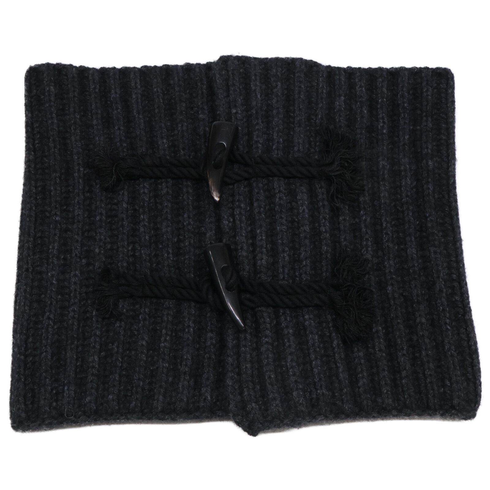 nakedgauge ネイキッドゲージ 25年製 N 0012 トグルボタン リブニット スヌード ネックウォーマー F