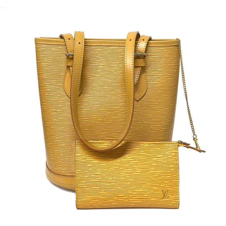 ルイヴィトン エピ バケットPM ショルダーバッグ タッシリイエロー