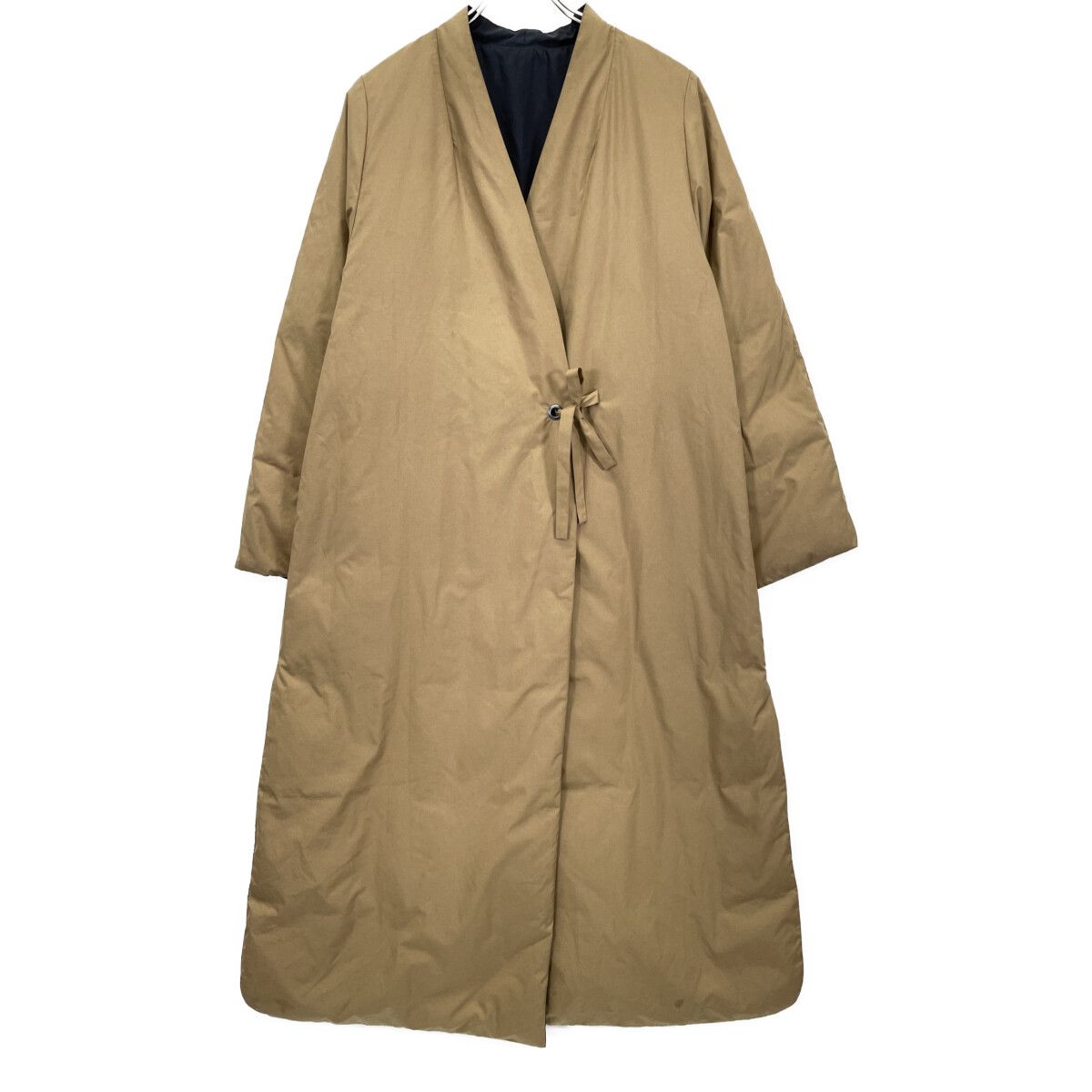 PLAIN PEOPLE / 中綿ロングコート/3/コットン/カーキ/H1571FC279 PLAIN PEOPLE プレインピープル ﾈｲﾋﾞｰ×ﾍﾞｰｼﾞｭ H1591FC200 ﾉｰｶﾗｰ