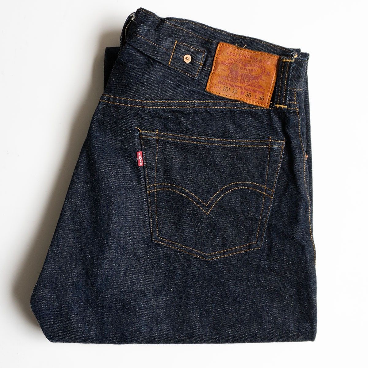 美品濃紺/バレンシア製】 LEVI'S 【201XX ビッグE デニムパンツ 】36