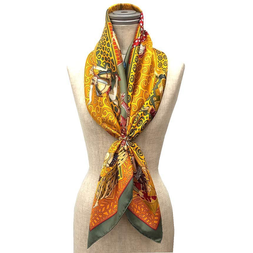 希少 HERMES エルメス スカーフ カレ90 LES BALLETS RUSSES ロシア