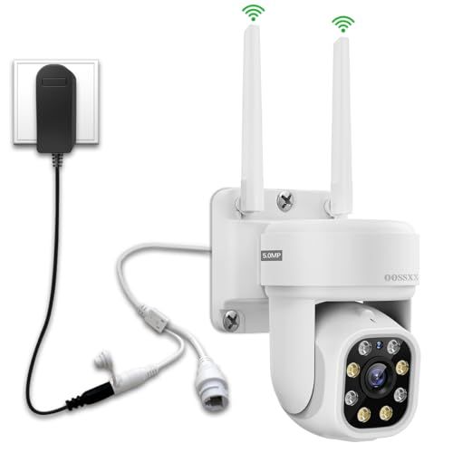 双方向通話 PTZカメラ 防犯カメラ ワイヤレス 屋外 500万画素ワイヤレスセット セキュリティ 家庭用防犯カメラ ワイヤレス防犯カメラセット 監視カメラ