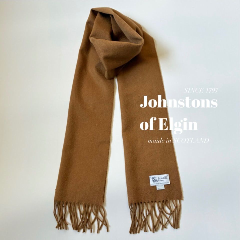 Johnstons of Elgin カシミア100% マフラー 良品】 Johnstons of Elgin / カシミヤ100% ソリッド マフラー - メルカリ