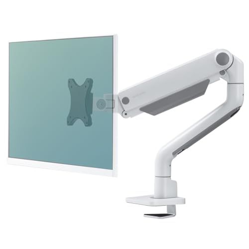 サンワダイレクト モニターアーム 35インチまで対応 3関節アーム 耐荷重15 kg ガススプリング 薄型クランプ グロメット対応 高さ 角度調整 回転 ディスプレイ アーム VESA PC ホワイト 100 LAC 008 W