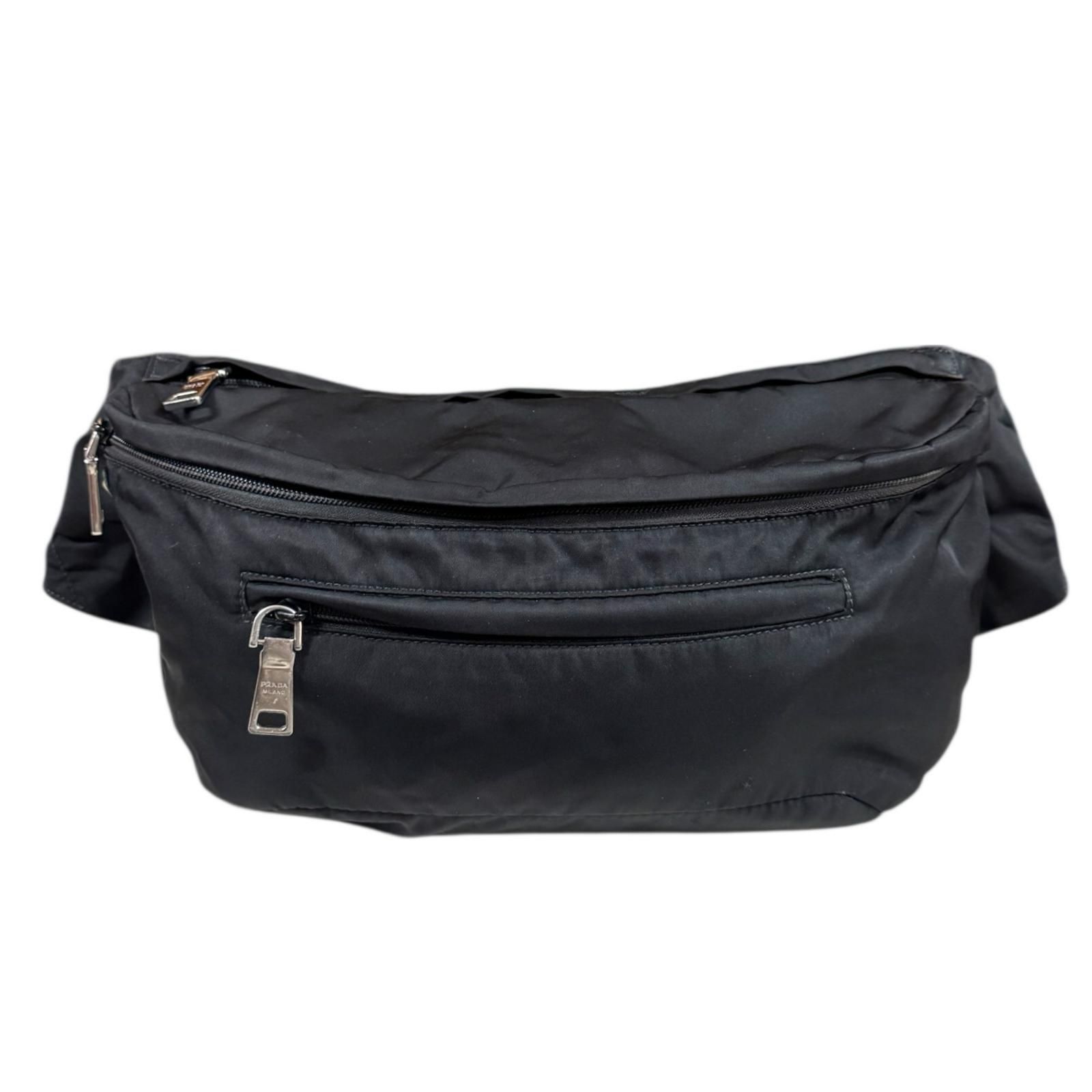 プラダ ボディバッグ ナイロン 2VL004 ブラック メンズ PRADA プラダ 