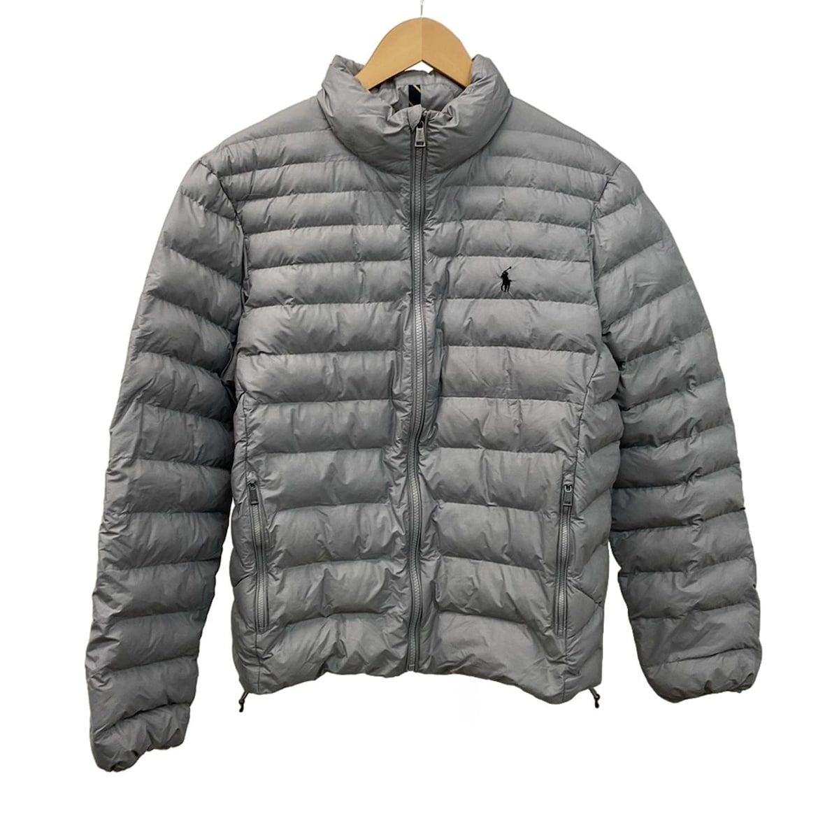 美品　ポロラルフローレン　ブルゾン アウター　ビジネス　Mサイズ　グレー メンズ POLObyRalphLauren(ポロラルフローレン) ブルゾン サイズM メンズ美品