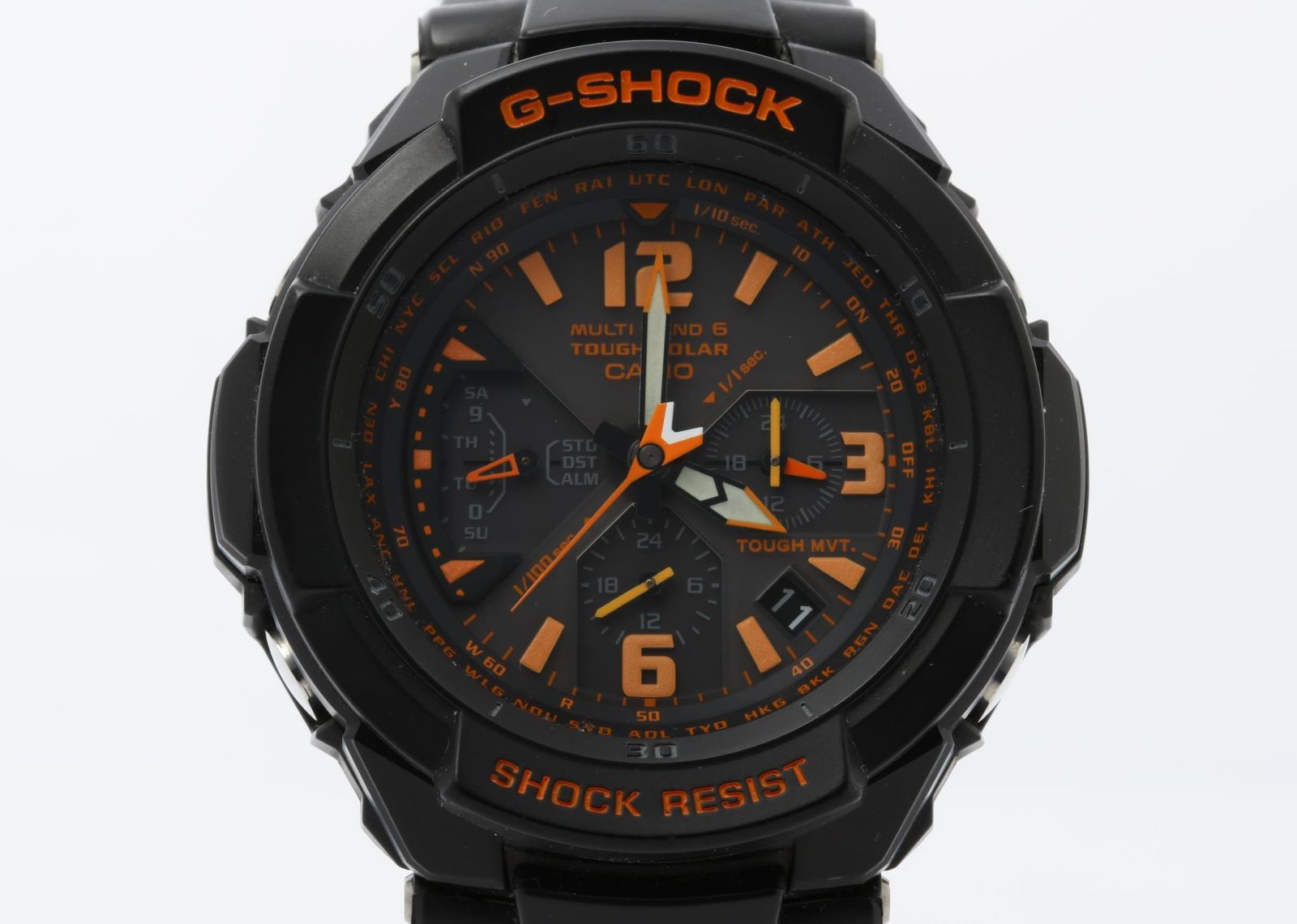 CASIO カシオ 時計 GSHOCK MASTER OF G AIR ブラック 樹脂 ステンレススチール メンズ アナログ