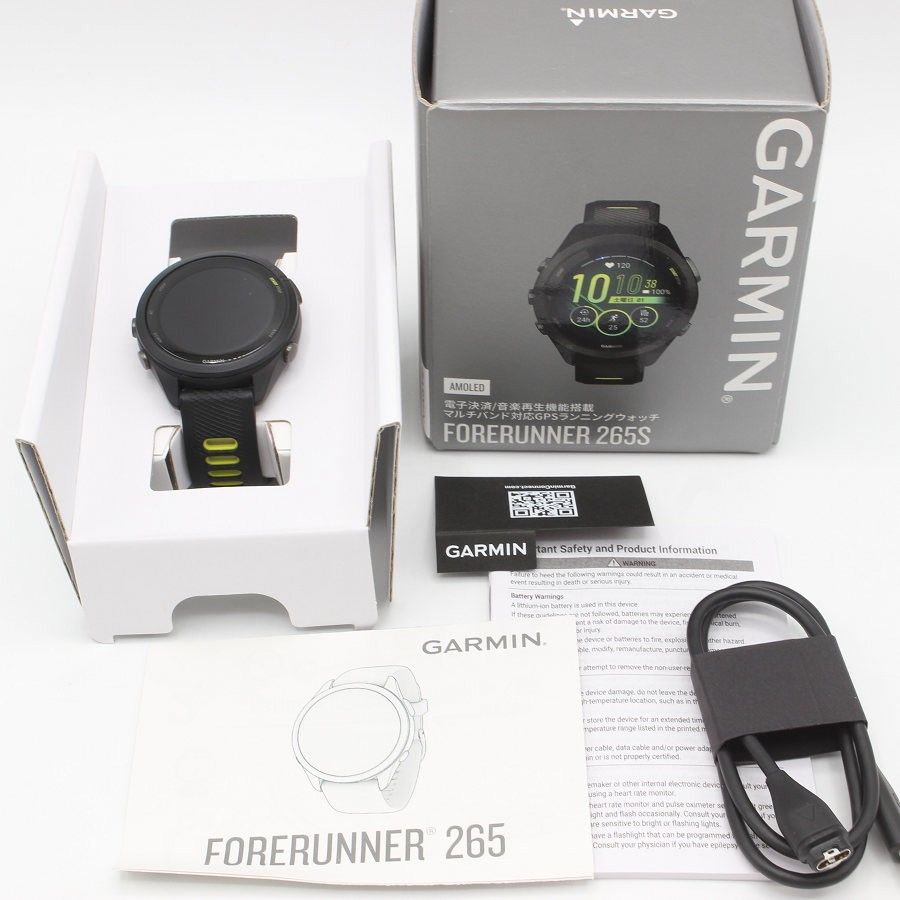 GARMIN Forerunner 265 S 010 02810 43 Black スマートウォッチ フォアランナー ガーミン 本体