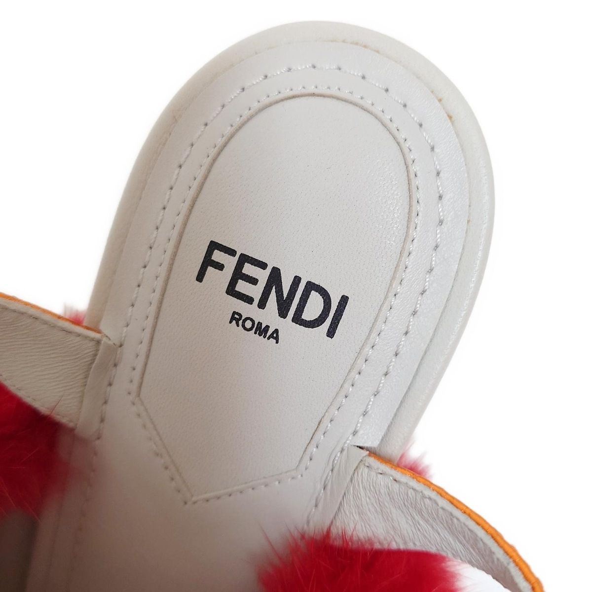 FENDI(フェンディ) サンダル 37 レディース - ライトブルー×レッド