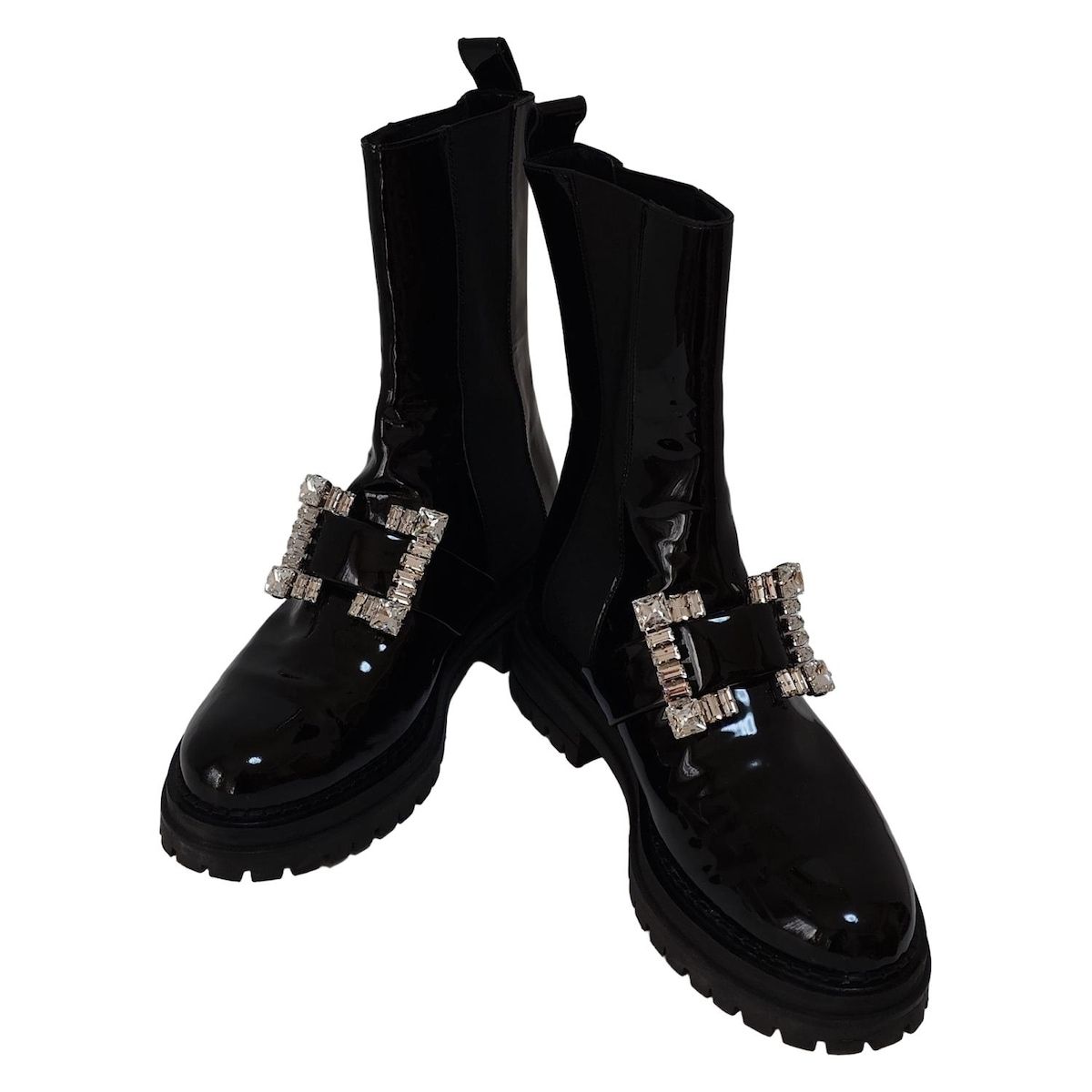 sergio rossi セルジオロッシ　ショートブーツ38 sergio rossi(セルジオロッシ) ショートブーツ 38 レディース - 黒