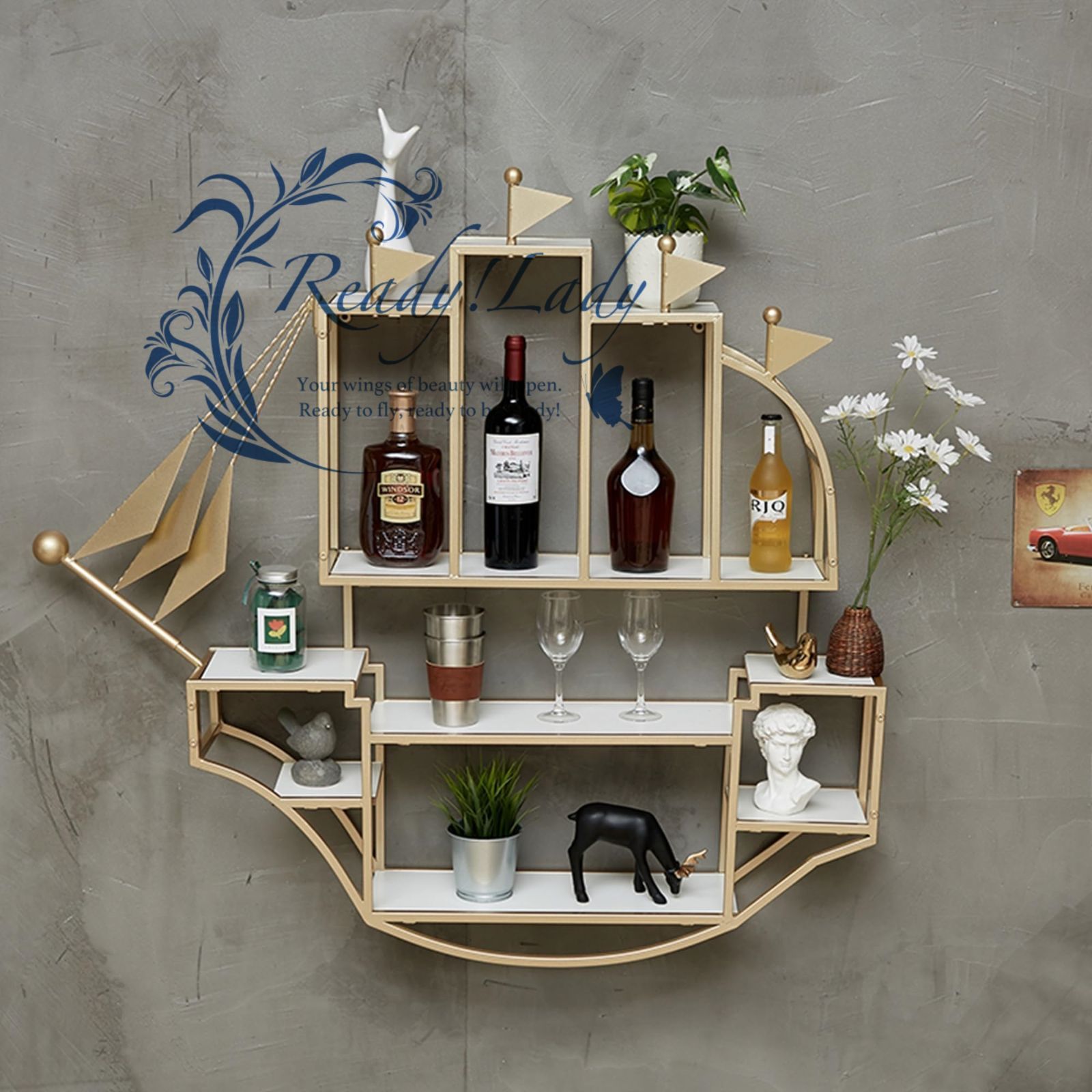 お 酒 グラス棚 CORNER SHELF グラスラック