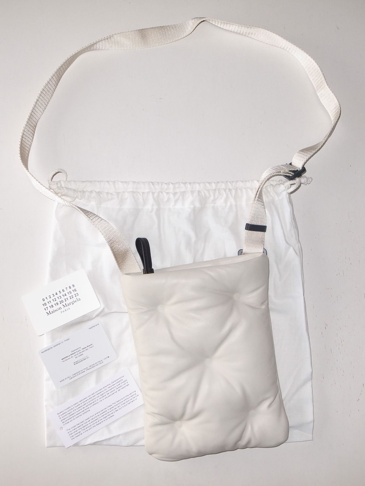 maison margiela マルジェラ glam slam クロスボディバッグ サコッシュ ショルダーバッグ white