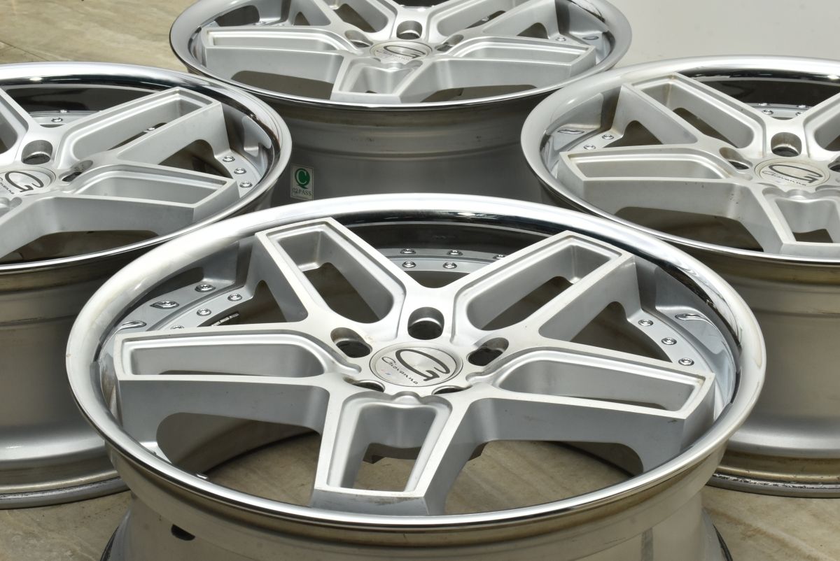 カスタム用に ジオバンナ 20 in 8 5 J 35 PCD 114 3 4本セット アルファード ヴェルファイア スカイライン シーマ 交換用