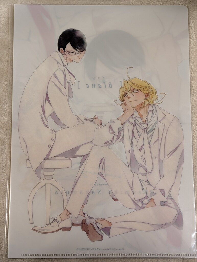 限定販売/中村明日美子20年展 中村明日美子 クリアファイル3枚セット