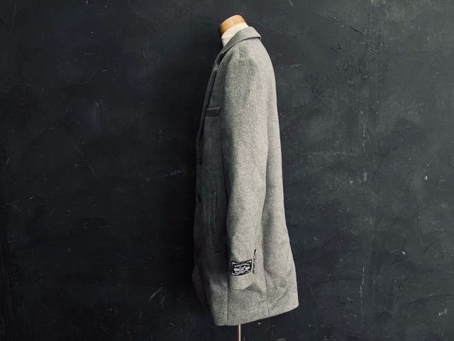 OLZEN メンズ コート Lサイズ グレー カシミヤ ウール ブレンド オルゼン 冬物 衣類 301999