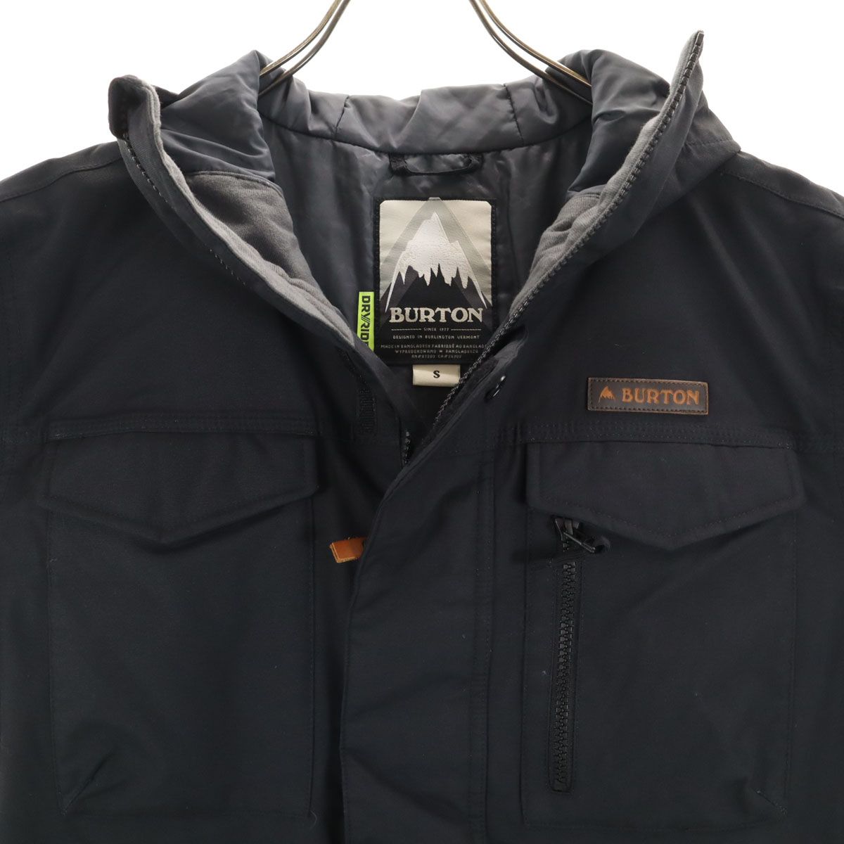 BURTON バートン スノーボード 中綿ジャケット S ブラック メンズ 古着