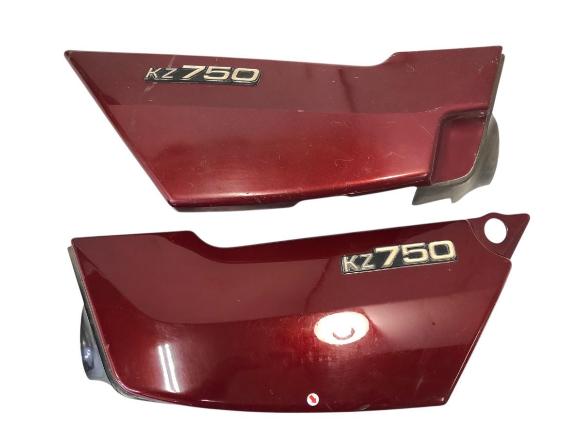 Z 750 T Twin KZ サイドカバー 左右 レストア ストックにも TOS M 8239