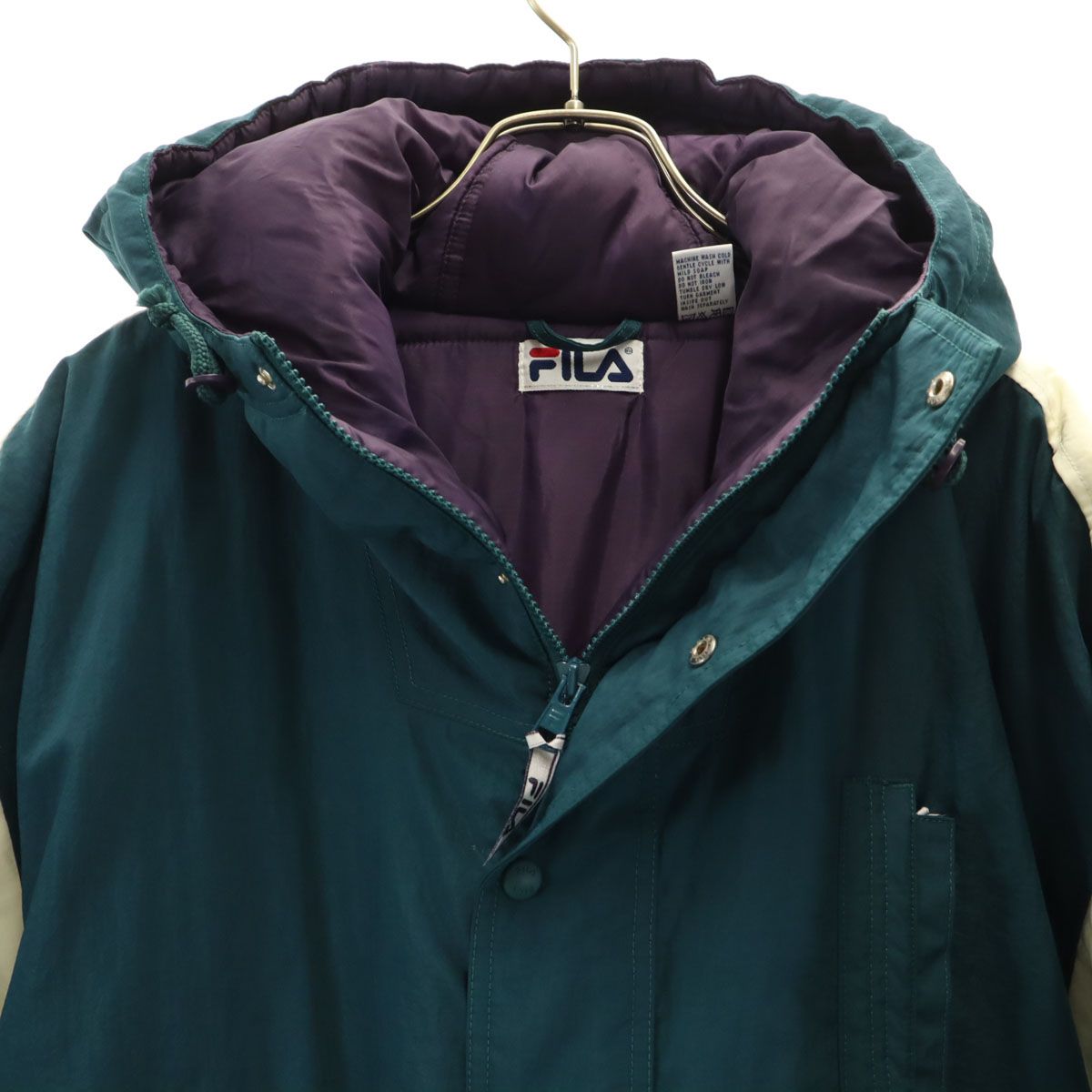 FILA フィラ 90s オールド 中綿ジャケット M 深緑 メンズ 古着 - メルカリ