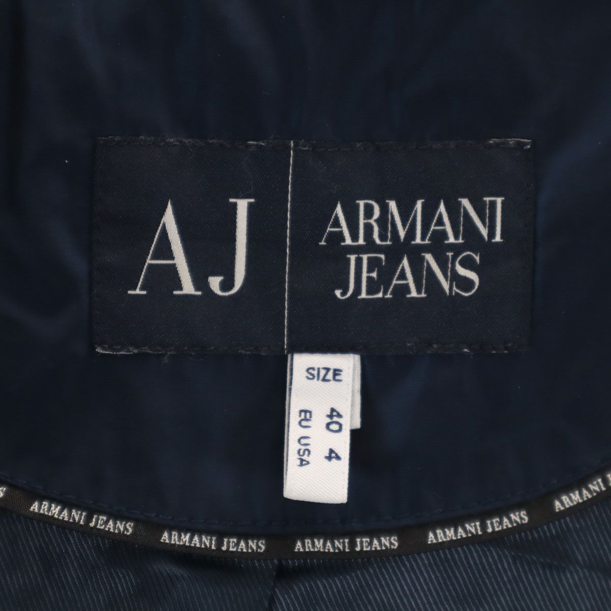 ARMANI JEANS アルマーニジーンズ 中綿ジャケット 40 ネイビー 