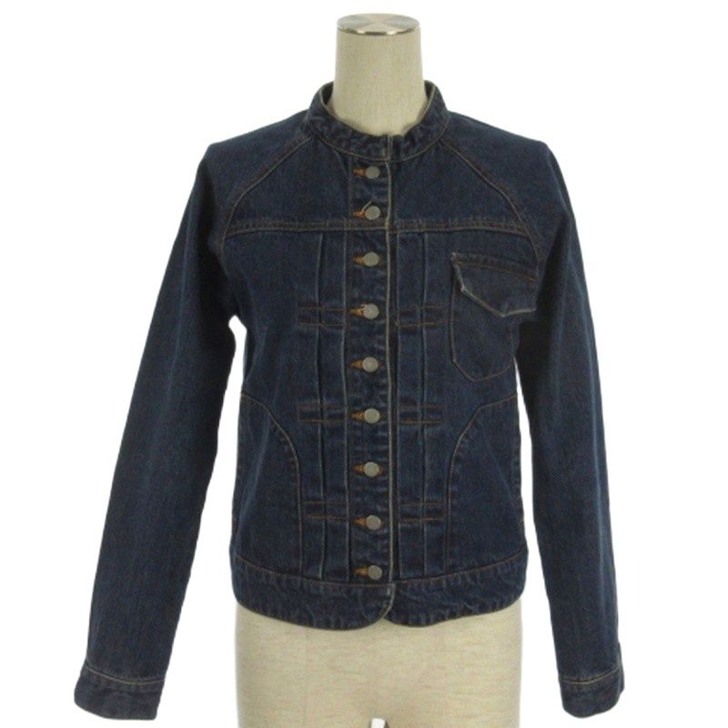 スースースーコンフォート si-si-si comfort バンド デニムジャケット インディゴ 36