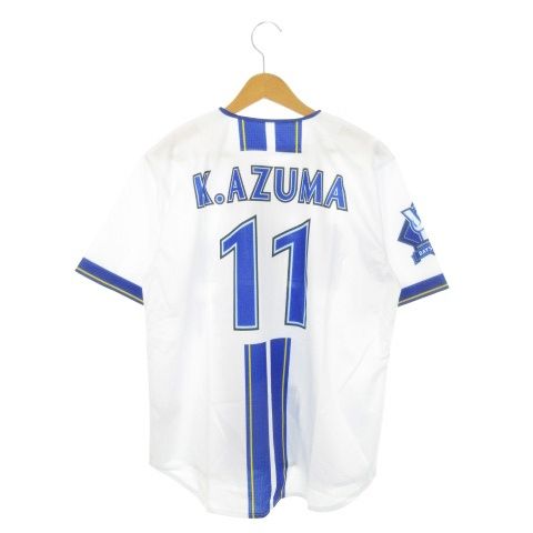 ハイクオリティー ユニフォーム 横浜DeNaベイスターズ HOME No.11 東克樹 半袖シャツ ロゴ 野球 観戦 ファン M 白 ホワイト MN 7 GY 11