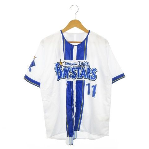 ハイクオリティー ユニフォーム 横浜DeNaベイスターズ HOME No.11 東克樹 半袖シャツ ロゴ 野球 観戦 ファン M 白 ホワイト MN 7 GY 11